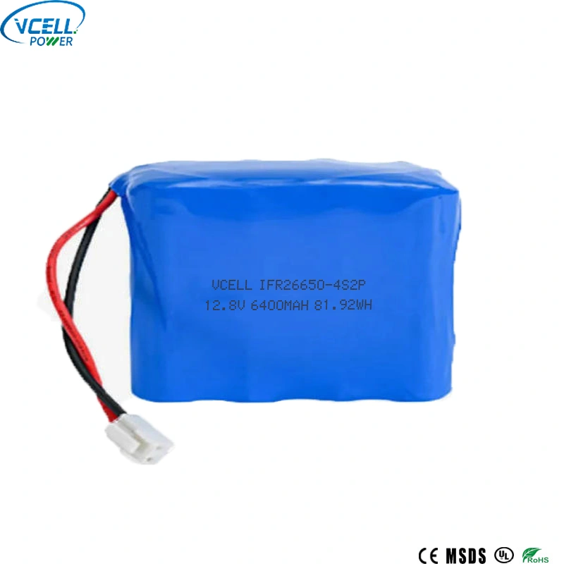 12,8V 6400mAh genopladelig LiFePO4-batteripakke