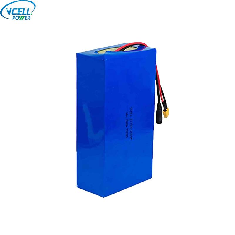 36V 20Ah Ebike Lithium Ion batteripakke