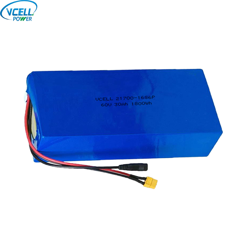 60V 30Ah genopladeligt lithium-ion batteripakke