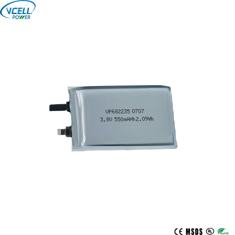 682235 3,8V 550mAh Lithium Polymer batteri